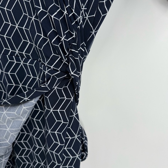 41 Hawthorn Kaitlyn Woman’s Plus Size 2X Navy Midi A Line Fit /Flare dress - Picture 7 of 11